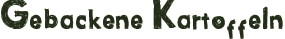 Gebackene Kartoffeln